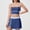 Blue, variant on Two Piece Sets for Women Boho Summer Dress Spaghetti Strap Color Block Sun Dresses for Women 2026 V Neck Sleeveless Loose Fit Party Dress Cute for Spring Break L