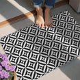 thumbnail image 4 of Black White Triangle Checkered Pattern Door Rugs,Washable Non Slip Door Mats Indoor,Decorative Door Mats,Entry Mat Indoor for Entrance,Bedroom,Kitchen,Bathroom,20"x32", 4 of 6
