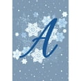 thumbnail image 2 of America Forever Winter Monogram Letter A Garden Flag Vertical Double Sided 12.5 x 18 inches Winter Holiday Decor for Outdoor, Porch for Decoration, Blue Snowflake Yard Flag, 2 of 3