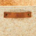 thumbnail image 5 of Mainstays Medium Rectangle Felt Basket, Oatmeal, Set of 2, 5 of 6