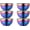 6pc #A, variant on Rainbow Stainless Steel Bowls Rice Bowl 18 Oz Cereal Bowl Deep Soup of 6 with Double Walled Insulated Dishwasher Safe Unbreakable Bowl Home Kitchen (Rainbow)
