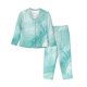 thumbnail image 1 of Fotbe Blue Marble Conjunto de Pijama de Manga Larga para Mujer con Estampado, Ropa de Dormir de 2 Piezas, Conjunto de Casa Suave y Cómodo con Bolsillos-Medium, 1 of 7
