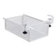 thumbnail image 5 of Cesta de almacenamiento metálica para fijar debajo de un estante, fabricada en acero al carbono, con sistema deslizante. Blanco ajustable, 5 of 9