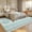 Light Blue, variant on Assaile 8 x 10 ft Polyester Pearl Velvet Orange Rectangular Hallway Bathroom Entryway Kitchen Office Foldable Flower Moon Printed Modern Washable Area Rug