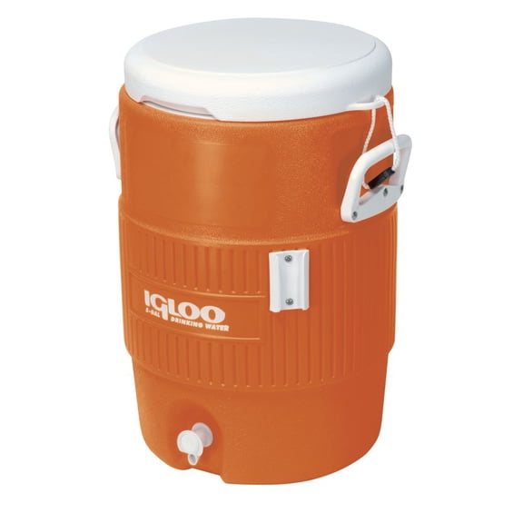 Igloo 5-Gallon Heavy Duty Seat Top Water Container - Orange
