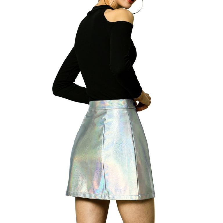 Holographic top skirt walmart