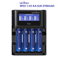 thumbnail image 2 of Lithium Battery Repair Smart Charger+4PCS 1.5V AA 4300 2700mAh Rechargeable Constant Voltage Output & Linear Discharge, 2 of 7