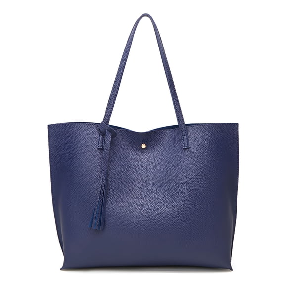 GASTROPOD Women'S Soft Faux Leather Tote Shoulder Bag, Big Capacity Tassel Handbag,Big Tote Bag