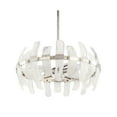 thumbnail image 4 of Woodbridge Lighting Vinchenzo 4-Light Glass Chandelier in Aged Silver, 4 of 5