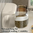 thumbnail image 4 of Wall Mounted Seasoning Box Organizer | Three Compartment Spice Jar | Space-Saving Kitchen Storage | Plastic | Beige White | Modern Durable Design | 22.8x14x11cm | Easy Install | Fresh-Keeping, 4 of 6