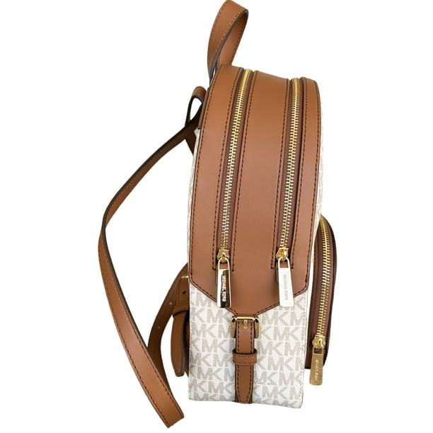 Michael Kors Jaycee Medium Backpack Vanilla Light Brown Vinyl/Leather NWT Michael Kors Jaycee Medium Signature Backpack Vanilla NWT | eBay main image 2