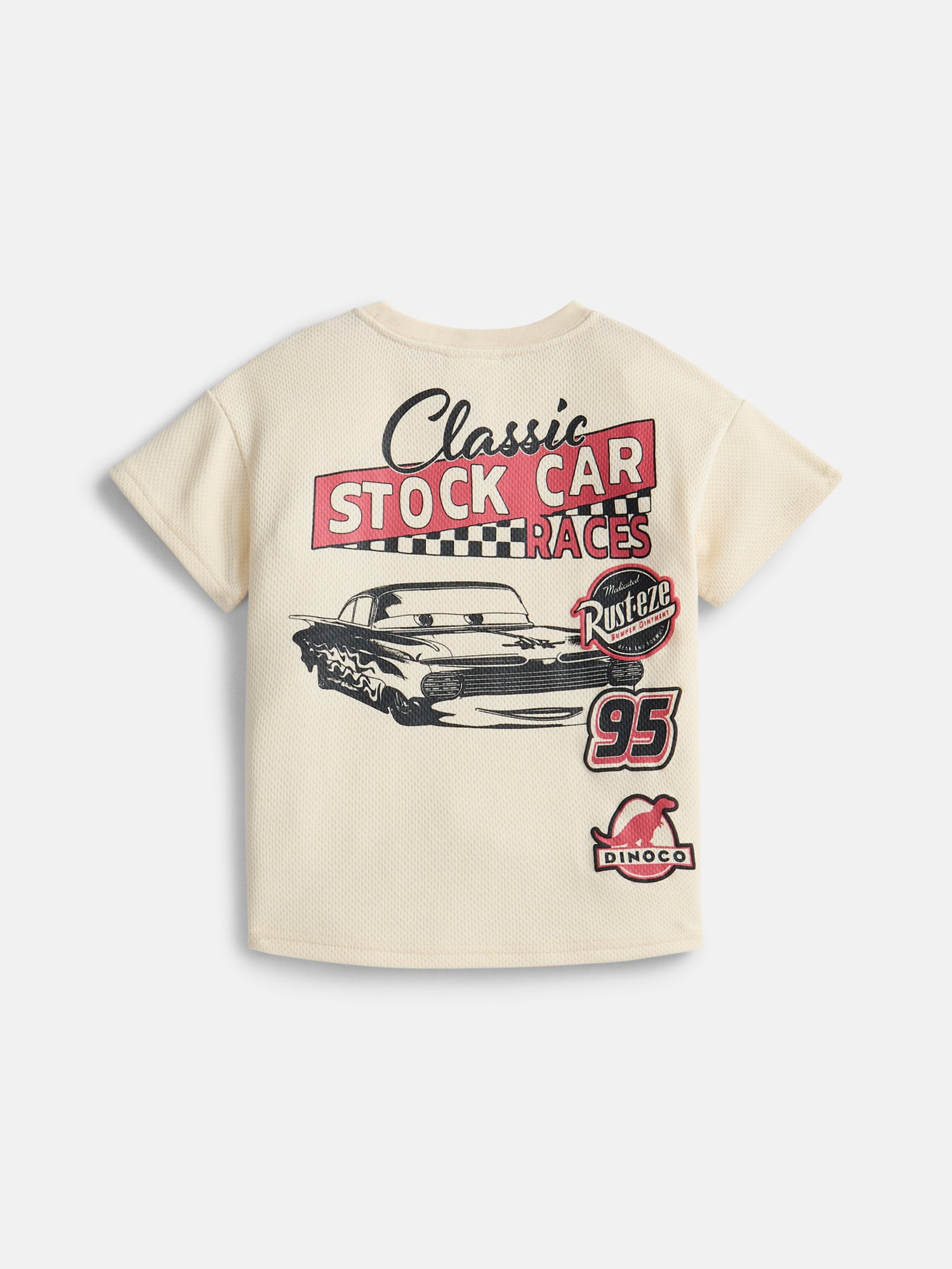 Pixar Cars Toddler Boys Mesh Graphic Tee with Short Sleeves, Sizes 12M-5T