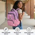 thumbnail image 4 of KUIFORTI Pink Axolotl School Bag with Lunch Bag Set 4Pcs for Girls, Kids Backpack with Pencil Pouch Water Bottle Sleeve for Elementary Primary Middle School Students, 4 of 6