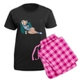 thumbnail image 5 of CafePress - Cabin Cottage Mountain Chic Pin Up Girl Pajamas - Women's Short Sleeve Print T-Shirt and Pants Dark Cotton Pajama Set, 5 of 7