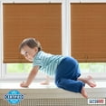 thumbnail image 6 of PowerSellerUSA Light Filtering Cordless Rollup Window Blinds, 72L x 72W Inches Oval Veranda Vinyl Roller Privacy Blind, Indoors-Outdoors Mount Simply Pull-Up from the Bottom Handrail, Woodtone, 6 of 7