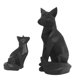 thumbnail image 5 of 2x figuritas de decoración del hogar decoraciones de mesa estatuas de animales coleccionables esculturas para sala de estar dormitorio gabinete, 5 of 8