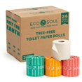 thumbnail image 1 of Papel higiénico Eco Soul Premium Bamboo, 3 capas, 24 rollos, 1 of 8