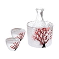 thumbnail image 2 of Juego de sake de cristal, juego de regalos, japonés transparente para frío/caliente/caliente, vasos de Sake fríos para inauguración de la casa, mesa 1 Jarra 2 Taza 1 Tanque, 2 of 9
