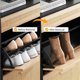 thumbnail image 4 of Natural rattan almacenamiento gabinete: 2 flip cajones, adjustable estantes, de madera entrada shoe gabinete con cajón y metal legs, estilizado para organizer para hallway, entrada, sala de estar, 4 of 7