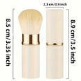 thumbnail image 3 of LNGOOR 1pc Mini Retractable Makeup Brush - Versatile Powder  Blusher & Liquid applicator - Aluminum Handle  Travel-Ready  Multi-Functional Beauty Tool for Flawless On-The-Go Makeup, 3 of 7