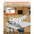 thumbnail image 2 of VEVOR Guillotine Shear, 20 in Bed Width Benchtop Cutter, Manual Hand Plate Shear for Metal Sheet Processing, with Q235 Material, High Precision, Stand, for PCB Board, Aluminum, Steel, Copper, Plastic, 2 of 9