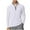 White, variant on BangWanChi Mens Half Zip Sports Tops Men's Solid Color Long Sleeved Stand Up Collar Shirt