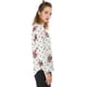 thumbnail image 4 of INSPIRE CHIC Blusa Floral De Manga Larga Con Lunares Y Escote Con Volantes Para Mujer Blanco L, 4 of 6