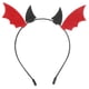 thumbnail image 1 of FELTECHELECTR Diadema de diablo para Halloween, tocado con cuernos de diablo, diadema de diablo para disfrazarse, 1 of 4