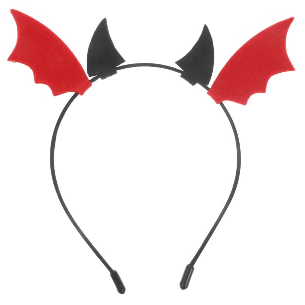 FELTECHELECTR Diadema de diablo para Halloween, tocado con cuernos de diablo, diadema de diablo para disfrazarse