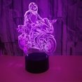 thumbnail image 4 of Lámpara LED 3D de motocicleta, lámpara Art Deco, luces LED decorativas, luz táctil, 7/16 colores, alimentación USB, regalo para niños, decoración de cumpleaños, Navidad y Halloween., 4 of 5