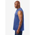 thumbnail image 3 of KingSize Men's Big & Tall Shrink-Less Lightweight Muscle T-Shirt - 7XL, Heather Navy, 3 of 4