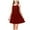 Red, variant on ShomPort Sleeveless Skirts for Girls Wide Strap Knee Length Tank Sundress Spring Summer Breathable Sequins Dresses