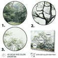 thumbnail image 3 of Designart "White Green Muted Tree" Landscape Trees Floater Framed Wall Decor, 3 of 7