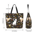 thumbnail image 5 of Naloa Bones And Leaves Tote Bag for Women Large Capacity Shoulder Bag for College Work Travel Shopping, 5 of 8