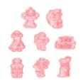 thumbnail image 1 of 1 Ensemble de Tampons à Biscuits pour Halloween, Coupe-Cookies Faits Maison, 1 of 5