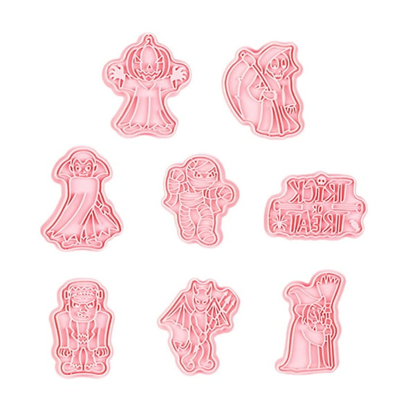 1 Set of Halloween Cookie Press Bakery Cookie Stamps Homemade Cookie Cutters