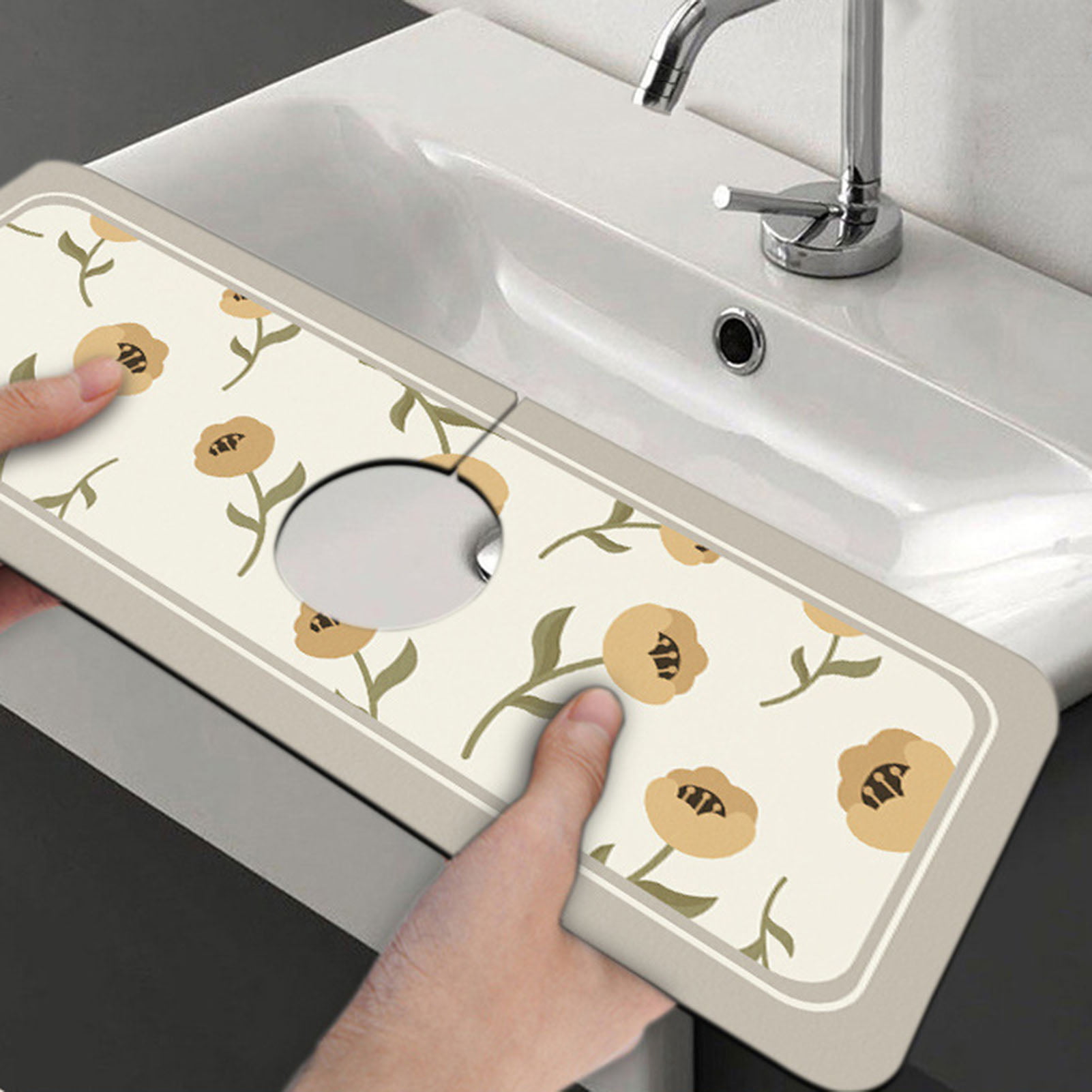 2pcs Fantasy Style Faucet Draining Mat, Faucet Absorbent Mat For Kitchen  Sink, Diatom Mud Sink Faucet Absorbent Mat, For Bathroom & Kitchen (B) -  Yahoo Shopping