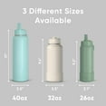 thumbnail image 2 of Hydrapeak 26oz Sport Insulated Water Bottle with Straw or Chug Lid, Leak & Spill Proof, Keeps Drinks Cold for 24 Hours, Hot for 12 Hours, Premium Stainless Steel Water Bottles (26oz, White), 2 of 9