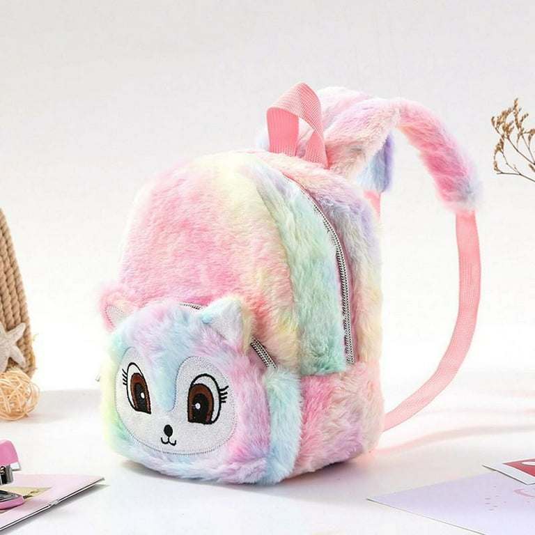 Teblacker Unicorn Backpack Girls Plush Cute Mini Bookbags School