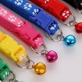thumbnail image 2 of 12 piezas de collar de identificación para perros para cachorros y gatitos, collar ajustable de poliéster suave para mascotas con cascabeles y lazos, 2 of 5