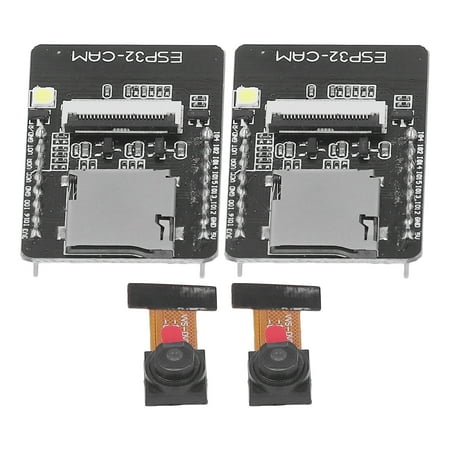 

Spptty Electronic Component 2Pcs ESP32 CAM Development Module WiFi 2 In 1 Camera Board Electronic Component