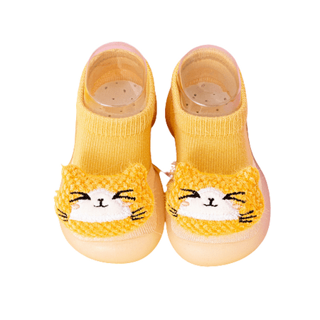 

10-15 Months Floor Socks Children s Socks Baby s Anti-skid Thick Soled Toddler Indoor Spring Autumn Winter Children s Socks Baby Floor Shoes Yellow