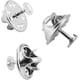 thumbnail image 3 of 120 Pairs Butterfly Clutch Tie Tacks Pin Back Replacement with 8mm Length 4mm Width Blank Pins for Craft Making (4mm, Silver), 3 of 5