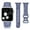 Blue, variant on TOYOUTHS Floral Engraved Band Compatible with Apple Watch Band 42mm 44mm 45mm 49mm(Ultra) Women, Silicone Dandelion Flower Pattern Wristband for iWatch Series SE/8/7/6/5/4/3/2/1