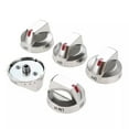 thumbnail image 1 of 5Pcs Cost-Effective Samsung Gas Stove Knob Set Reinforced for Heavy Use, Compatible with DG64-00473A, 1 of 7
