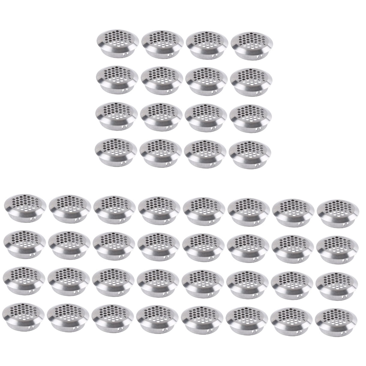 OUNONA 150 pcs Air Vents Round Vent Stainless Steel Circular Air Vent Cover for Cabinet