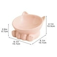 thumbnail image 2 of Ceramic Raised Cat Bowl,Tilted Raised Anti Vomit & Protect Pet's Spine,Cat Bowls for Indoor Whisker Friendly Pet Feeder for Cats Puppies, Microwave and Dishwasher Safe, 2 of 7