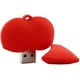 thumbnail image 4 of Memoria USB en forma de corazón roja de silicona con memoria USB 2,0 de 8gb, 4 of 4