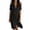 Black, variant on Tqcoqu Summer Dresses for Women,Casual Short Sleeve Knee Length Gauze Shirt Dress,Collared Beach Vacation Sundresses,Army Green Women's S-XXL