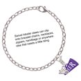 thumbnail image 2 of Delight Jewelry Acrylic Purple Cheer Megaphone - Silver-tone Clip on Charm with Mini Year 2025, 2 of 4